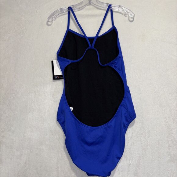 TYR Women's Durafast Elite Solid Cutoutfit Swimsuit Size 40 Royal Blue NWT - Picture 5 of 15